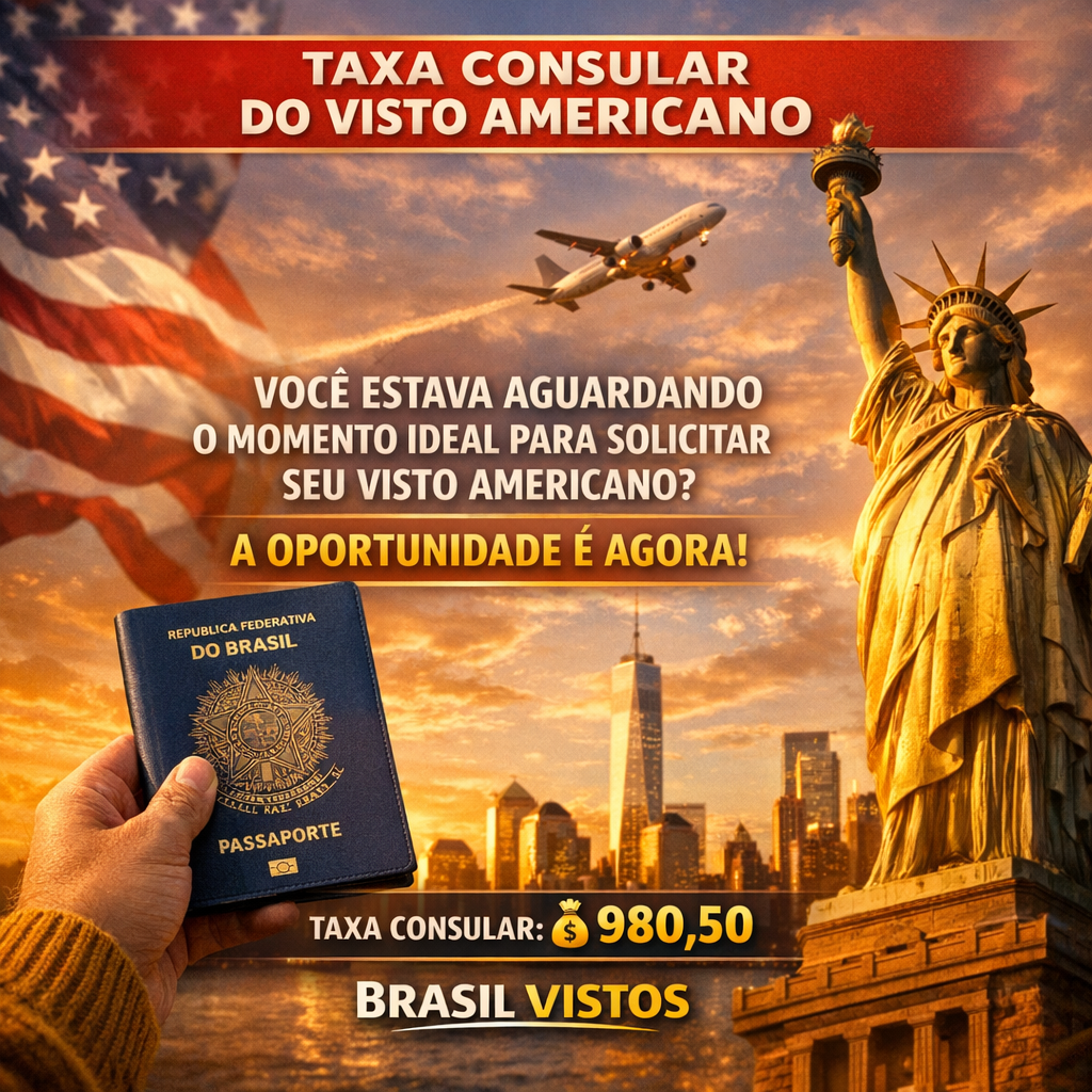 Oportunidade! A taxa consular para o visto americano baixou! 