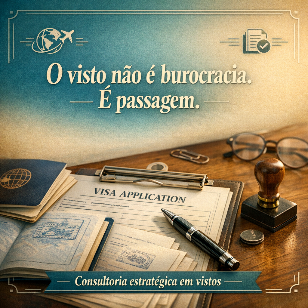 O visto não é burocracia. É passagem.