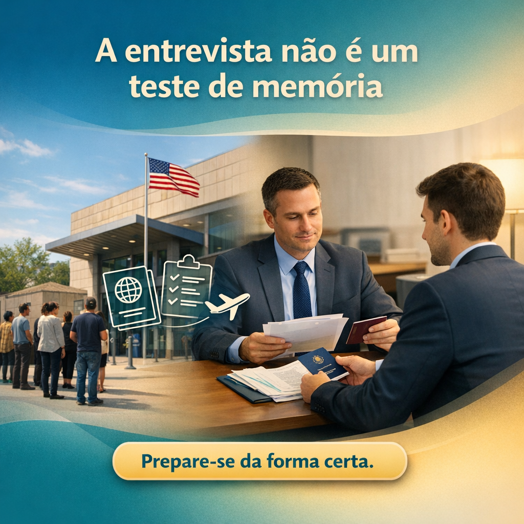 A entrevista não é um teste de memória