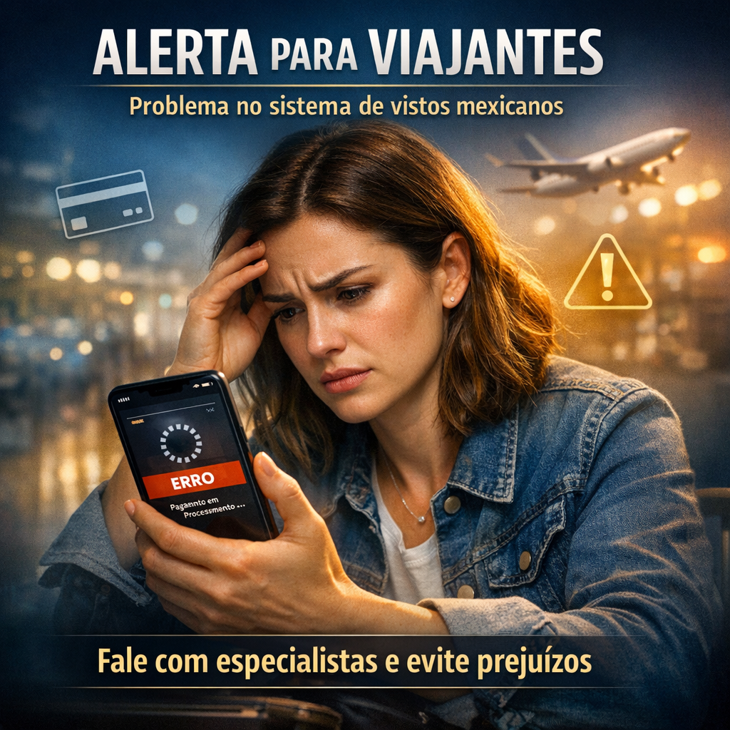 Alerta para viajantes: Problema no sistema de vistos mexicanos
